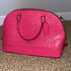 Hot pink Coach Sierra Satchel
